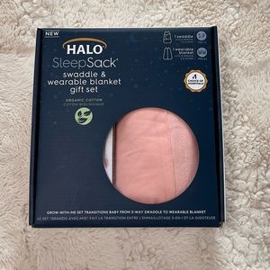 HALO Sleeping bag with blanket and blanket for 6 to 12 months 100%organic cotton